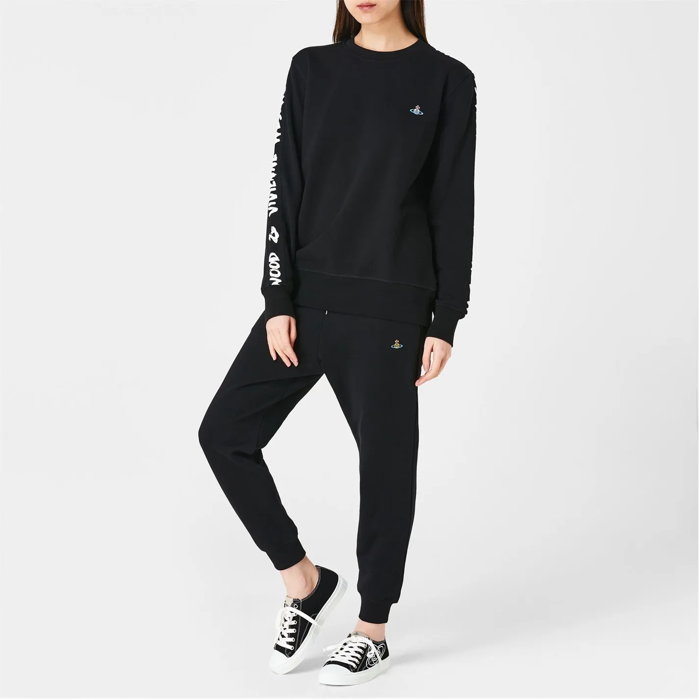 Vivienne Westwood  |Crew Neck Unisex Rib Street Style Long Sleeves Cotton