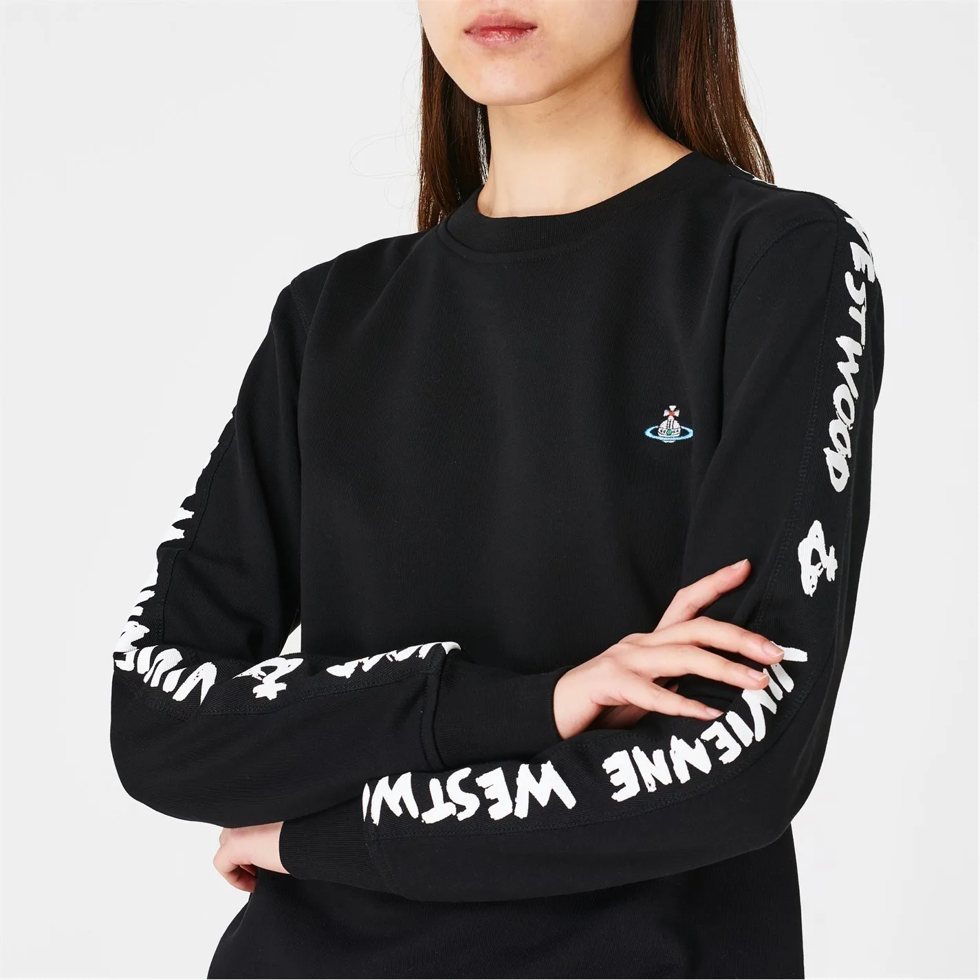 Vivienne Westwood  |Crew Neck Unisex Rib Street Style Long Sleeves Cotton