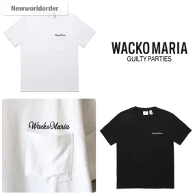 WACKO MARIA  |Crew Neck Pullovers Unisex Street Style Cotton Short Sleeves