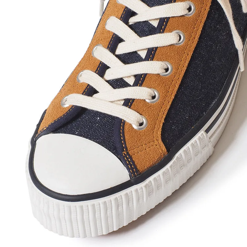 Warehouse 3200 Denim Sneaker - Denim/Beige