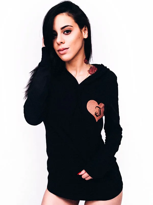 Women's Inked Logo Long Sleeve Hooded Tee