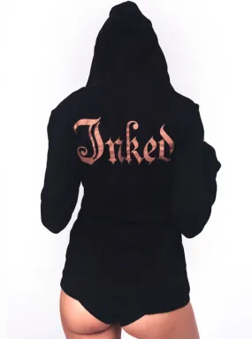 Women's Inked Logo Long Sleeve Hooded Tee