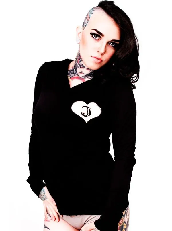 Women's Inked Logo Long Sleeve Hooded Tee