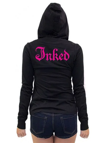 Women's Inked Logo Long Sleeve Hooded Tee