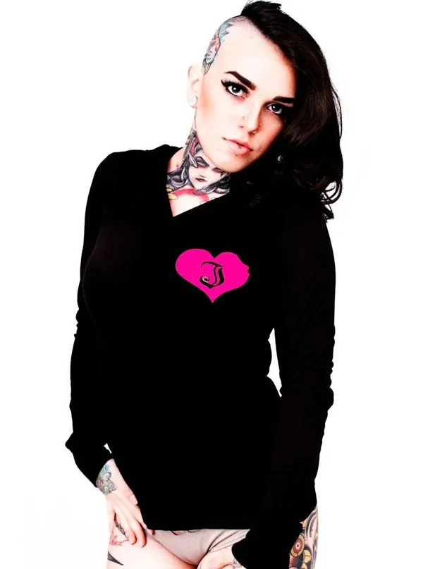 Women's Inked Logo Long Sleeve Hooded Tee