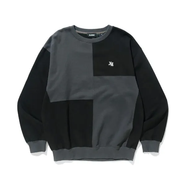 X-Large  |Crew Neck Pullovers Unisex Street Style Plain Cotton Logo