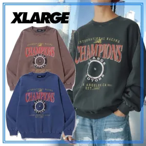 X-Large  |Crew Neck Pullovers Unisex Sweat Street Style Collaboration