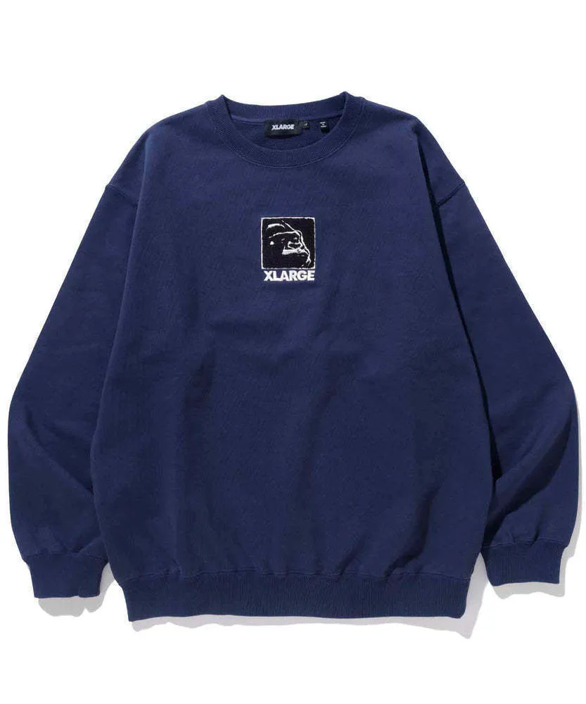 X-Large  |Pullovers Unisex Street Style Long Sleeves Plain Cotton Logo