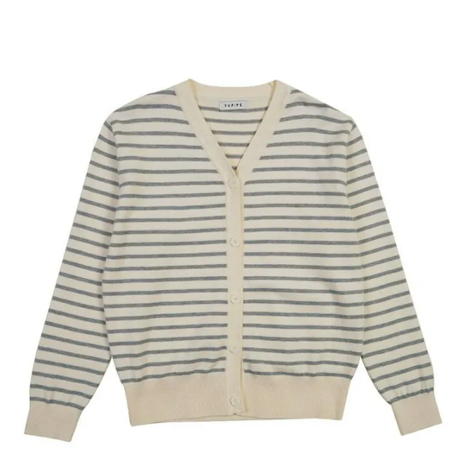 YUPPE  |Stripes Unisex Long Sleeves Cardigans