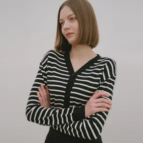 YUPPE  |Stripes Unisex Long Sleeves Cardigans