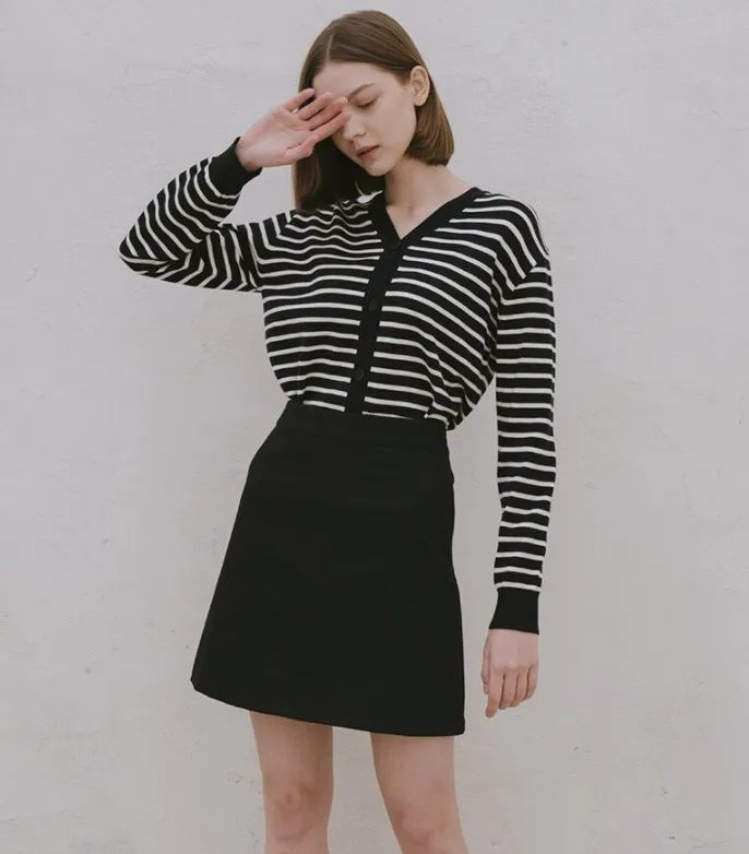 YUPPE  |Stripes Unisex Long Sleeves Cardigans