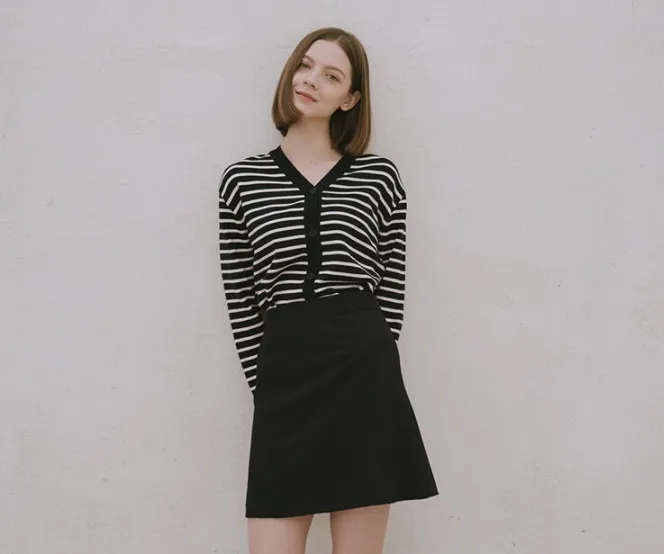 YUPPE  |Stripes Unisex Long Sleeves Cardigans