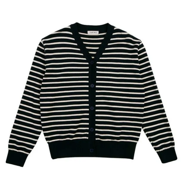 YUPPE  |Stripes Unisex Long Sleeves Cardigans