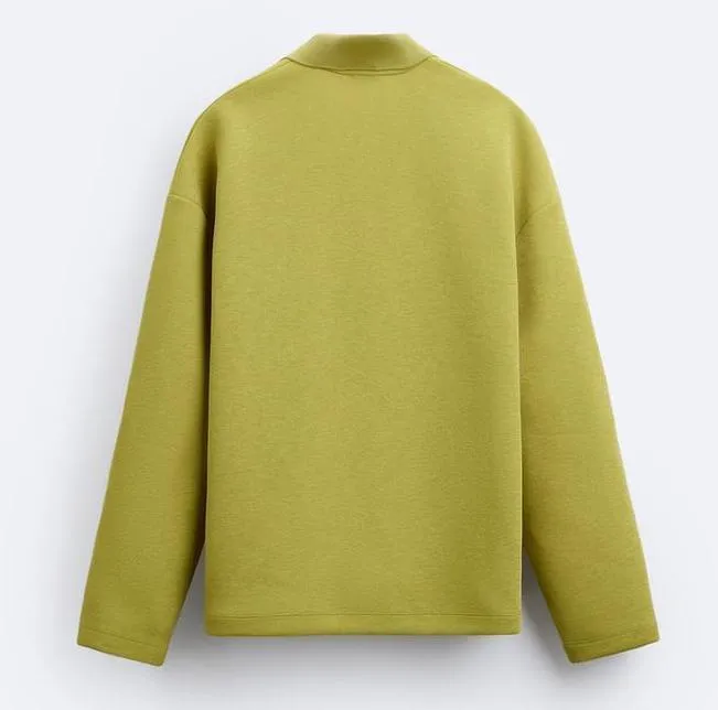 ZARA  |Sweat Long Sleeves Plain Sweatshirts